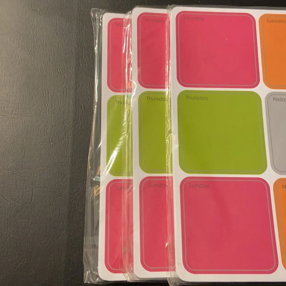 🆕 3x Packs Calendar Memo Pads Undated Weekly